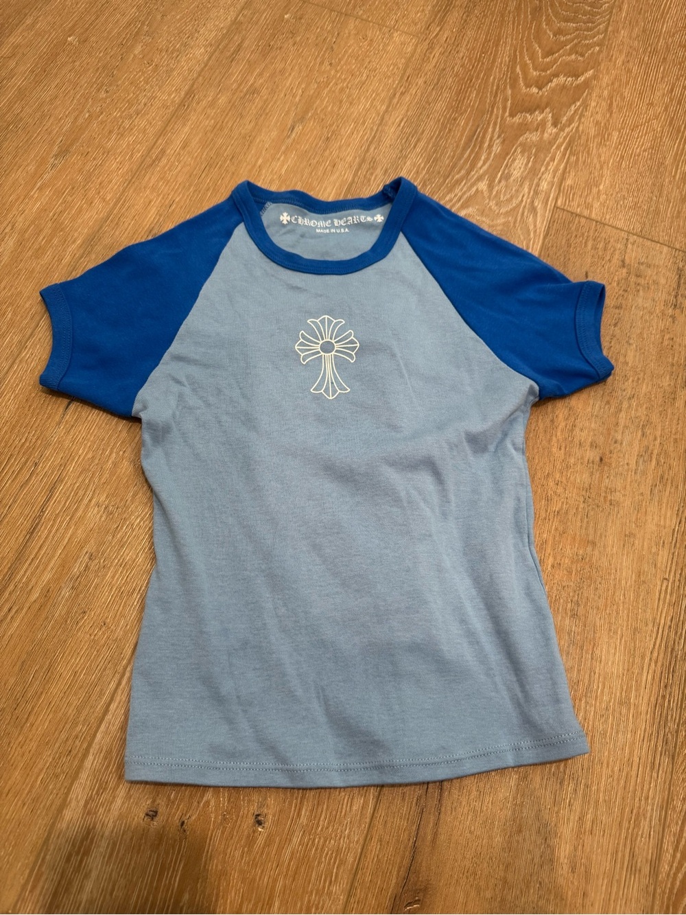 Chrome Hearts Blue Short Sleeve T Shirt